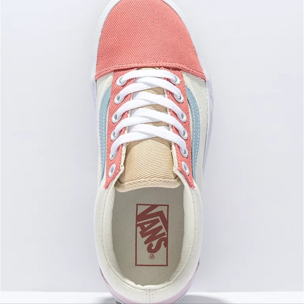 Vans Old Skool Pastel Twill Platform Women Shoes - Picture 3 of 16